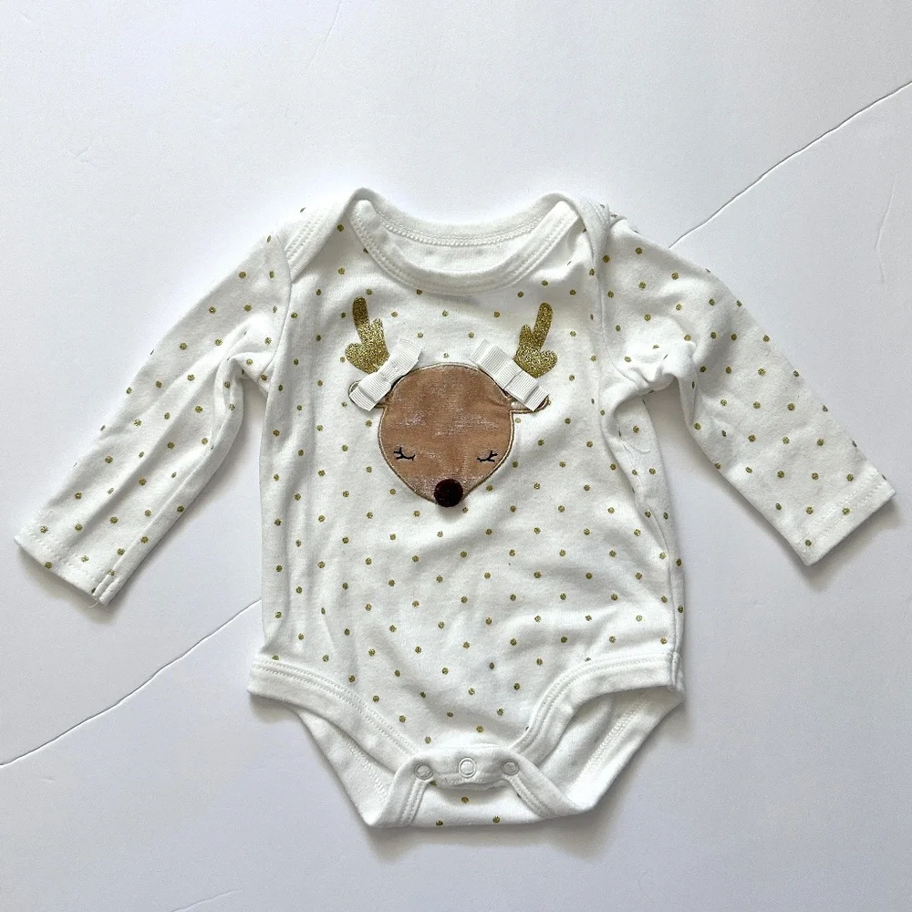 Winter Christmas Reindeer Onesie